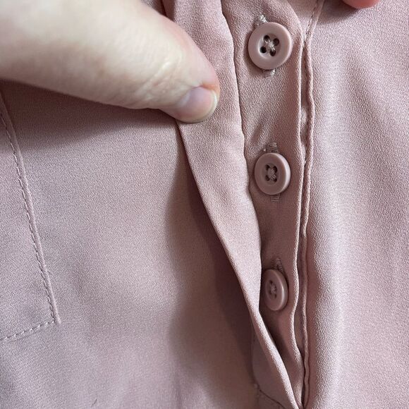 TORRID Georgette Pullover Blouse in Pink Dust size 3 (Women’s 22-24) - Picture 5 of 9